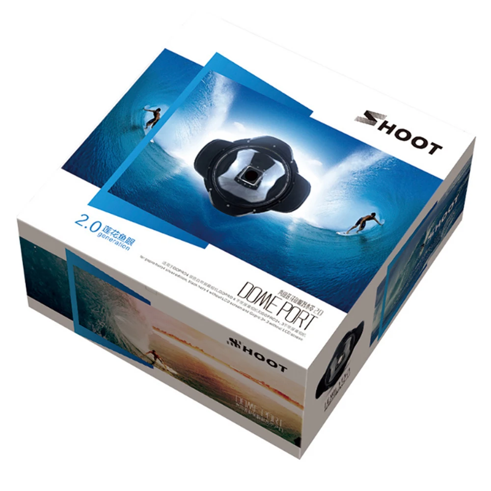 Съемка 6 дюймов Дайвинг Подводный объектив покрывающий колпак купол порт для Gopro