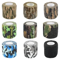 tactical camo stretch bandage self adhesive camouflage tape outdoor hunting shooting stealth tape rifle gun stretch wrap cover
