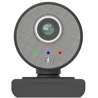 full ai humanoid auto tracking usb webcam autofocus with microphone for pc laptop 1080p web cam for online study conference game