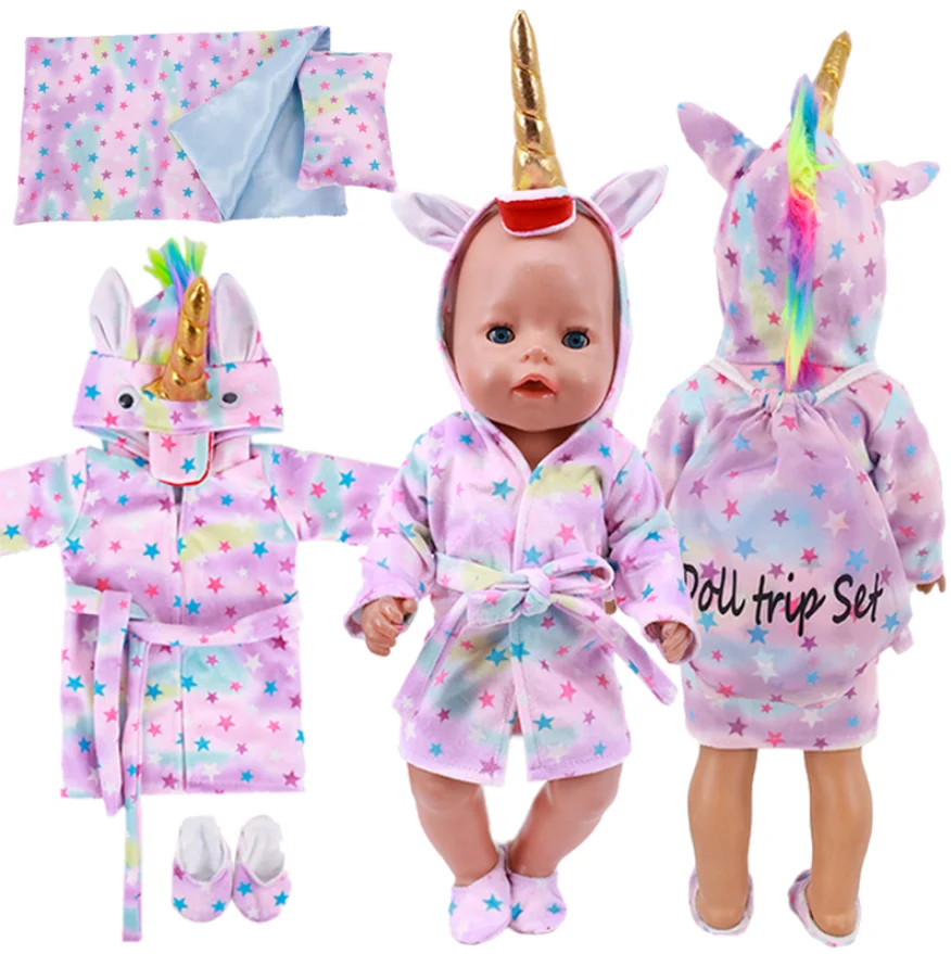 6 шт. Детская Одежда для кукол котенок единорог кошка кролик лиса Мультяшные