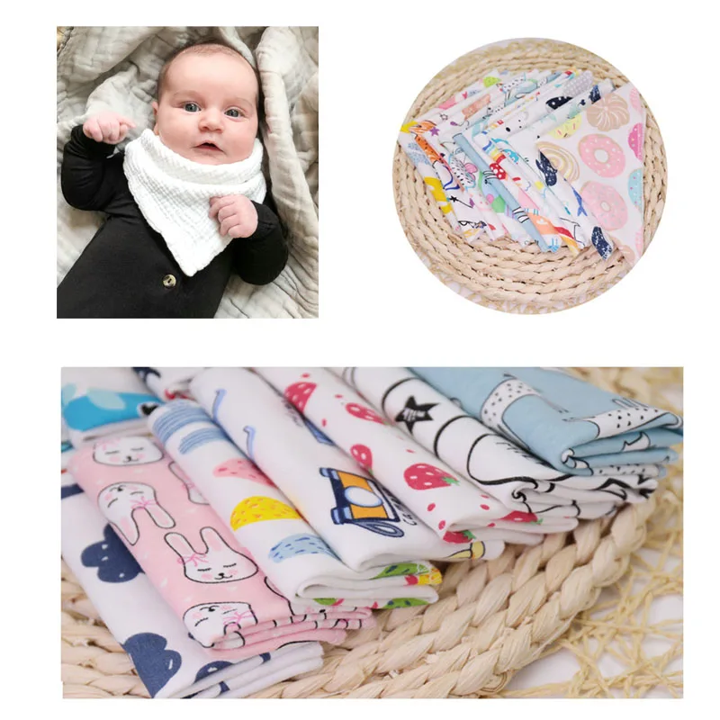 

Free Shipping New Arrive Infant Baby Cotton Bib Feeding Saliva Triangle Towel Dinner Sleep Soft Linen Burp Cloths Baby Bib