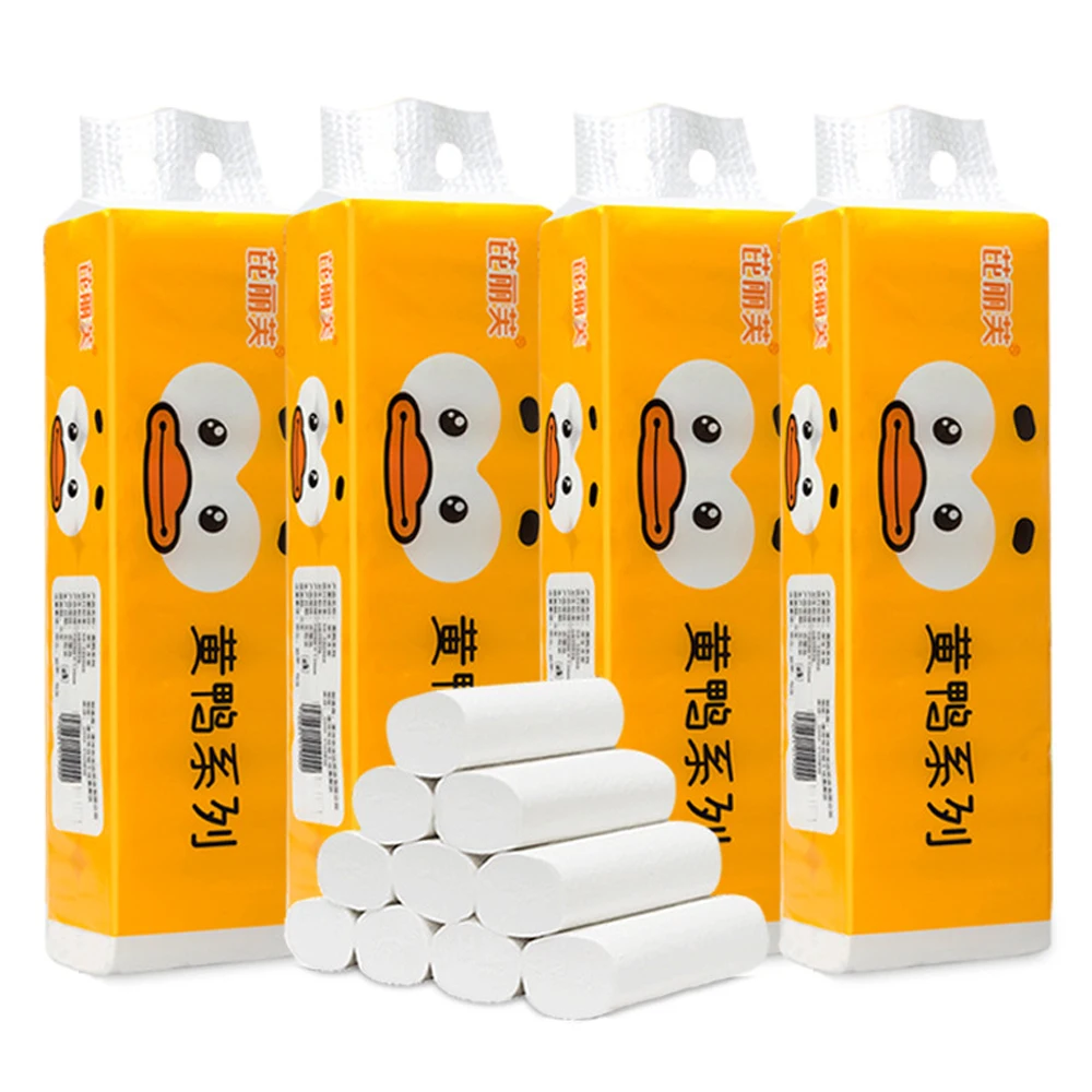 4-слойный мягкий унитаз рулон туалетной бумаги для ежедневного использования