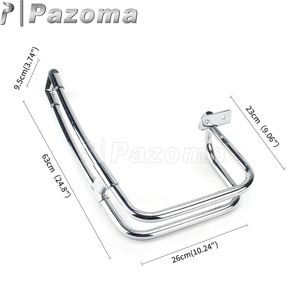 For Harley Touring Extended Saddle bags Saddlebag Guard Steel Rails for Road King Electra Glide Ultra Classic Street 14-up |