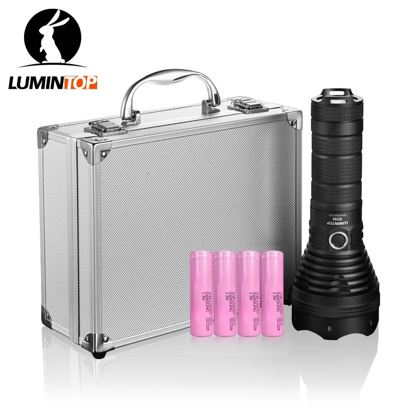 

Lumintop SD90 Tactical Flashlight Luminus SBT90.2 7500LM High Power Flashlight by 18650 Battery for Policing,Searching,Camping