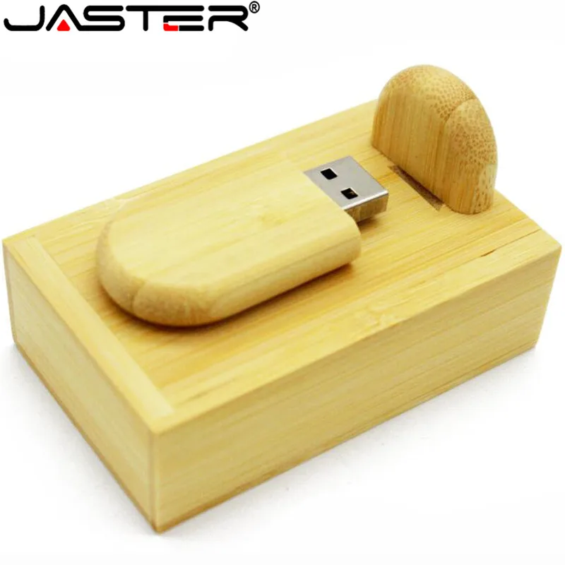 JASTER деревянный USB с коробкой 2 0 флэш-накопитель лазерной гравировкой деревянные