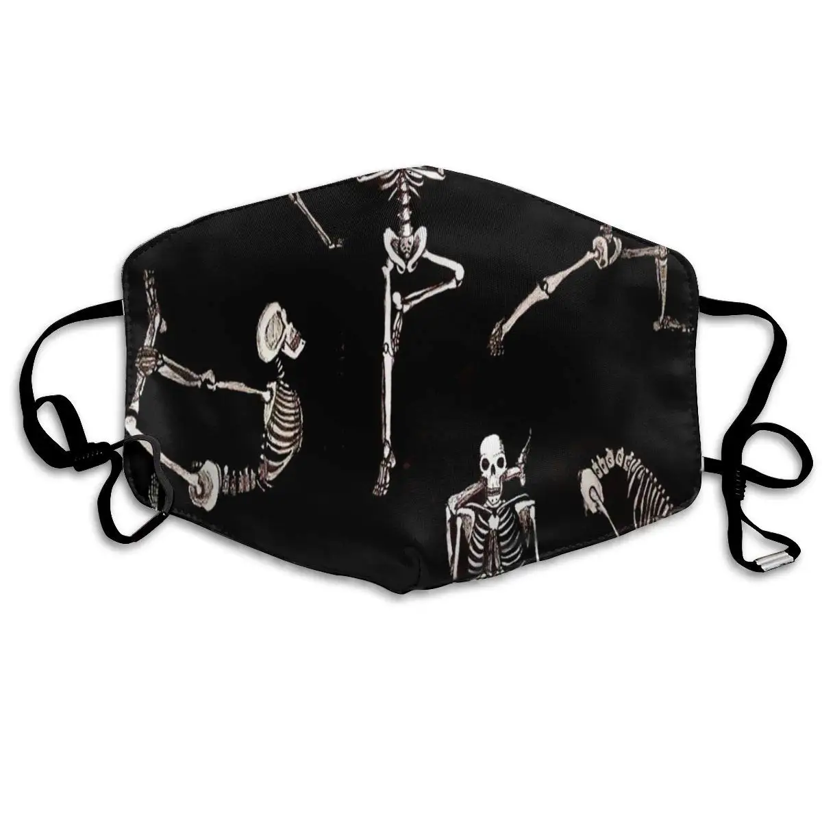 

Mouth Mask Skeletons Yoga Print Masks - Breathable Adjustable Windproof Mouth-Muffle, Camping Running for Women and Men