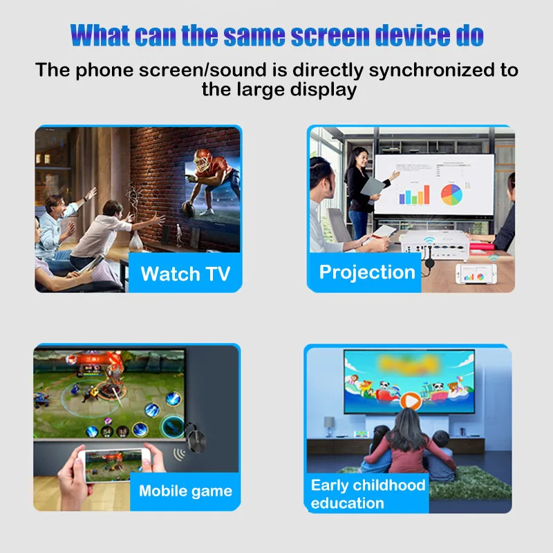 Anycast M4 2 4G 4K Miracast Any Cast беспроводной DLNA AirPlay HDMI ТВ стик Wi Fi дисплей адаптер приемник