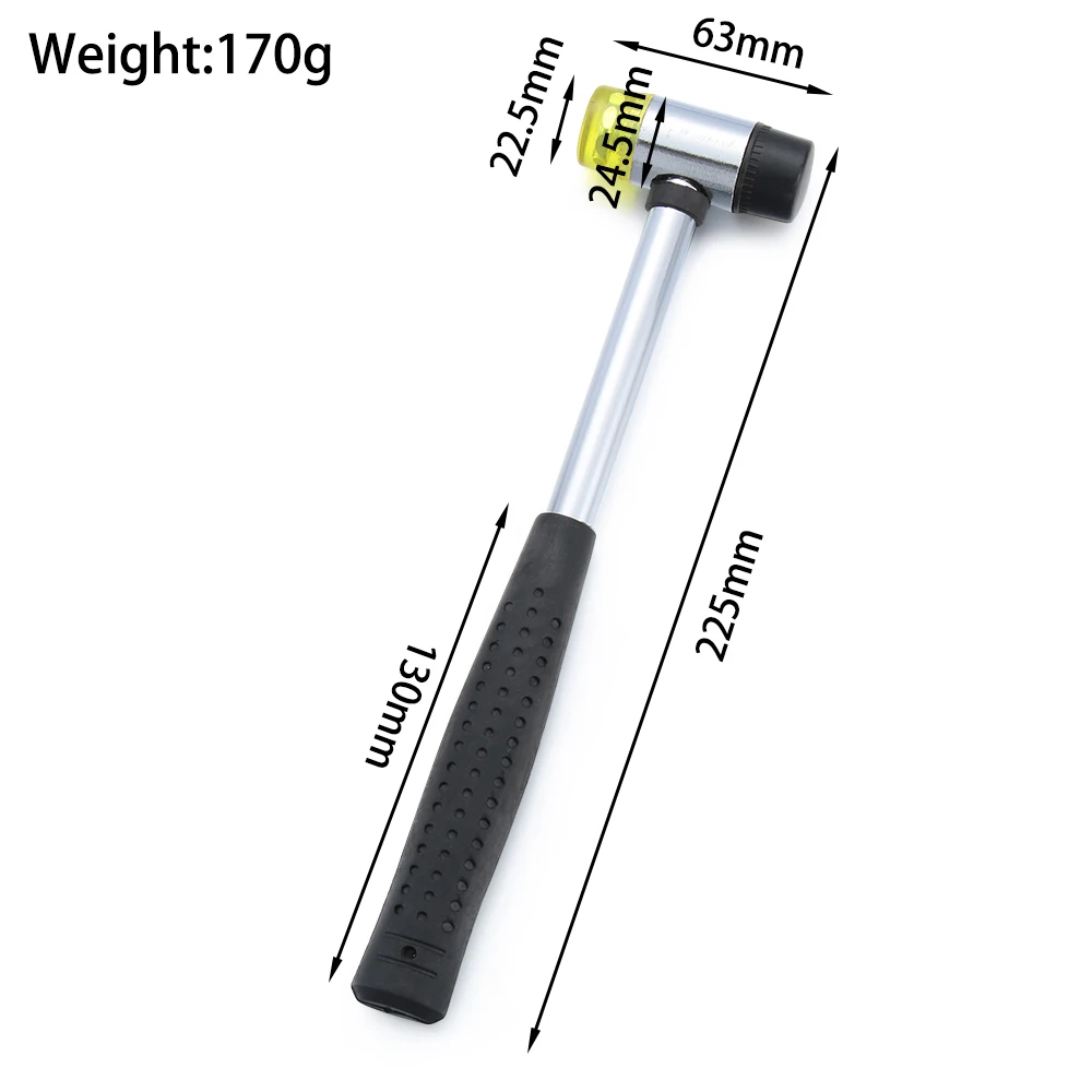 Профессиональный резиновый молоток 25/30/35 мм двусторонние рабочие бусины для окон