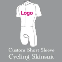 custom short sleeve set outdoor cycling jersey high quality triathlon pro team jumsuit men women bike clothes tights