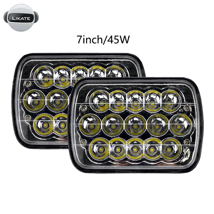 ЛКТ 7-дюймовый светодиодный прожектор для грузовика 45 Вт Белый H/L луч света 12 В