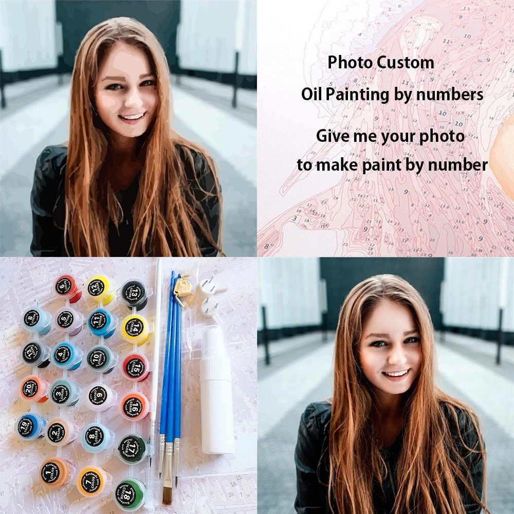 Картины по номерам масляной краской индивидуальная фотография индивидуальному