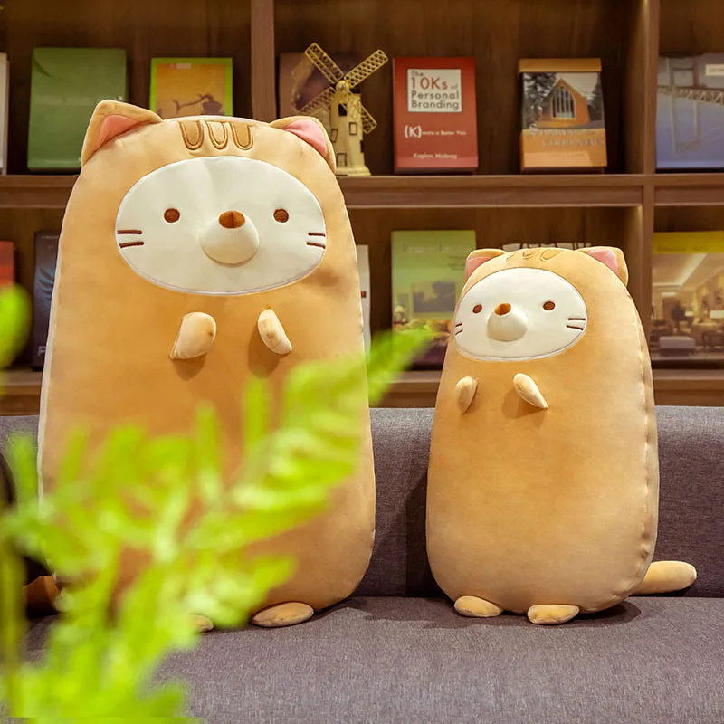 

25-65cm Cute Cat Stuffed Doll SimulationCat Plush Toys Creative PersianCat Pillow Gifts for Children Kids