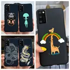 Черный мультяшный милый крутой чехол для сотового телефона Samsung Galaxy A71 A41, мягкий силиконовый чехол для Funda Samsung A41 A415F A 71