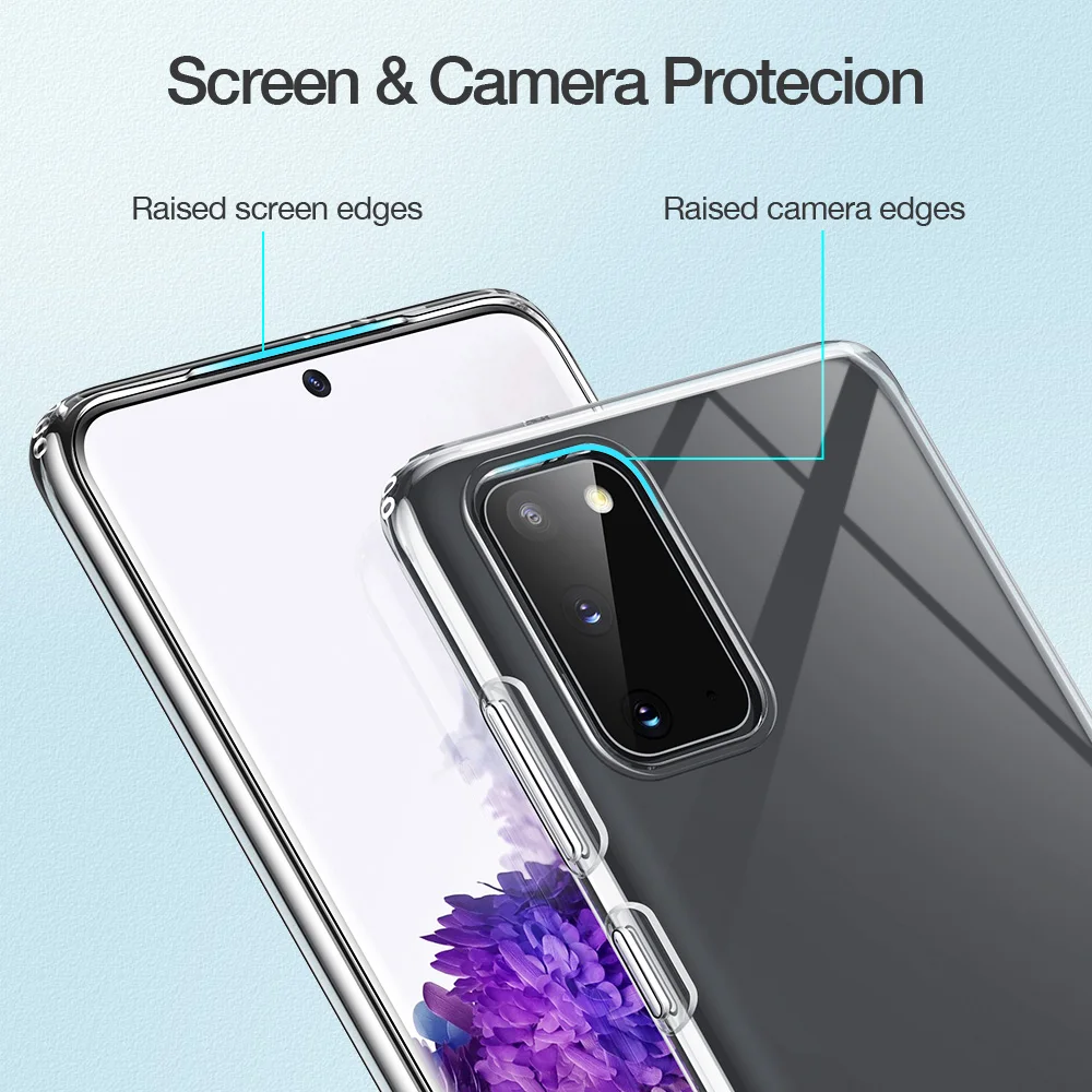 ESR for Samsung Galaxy S21 Ultra S22 S21 S20 Plus S20 Ultra Case Clear TPU Cover for Samsung A40 A51 S8 S10 e Note 10 9 Case