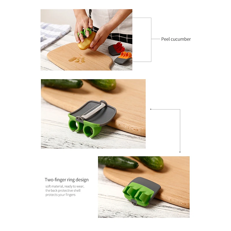 Безопасный нарезки фруктов и овощей Овощечистка анти бритья ручной дыни