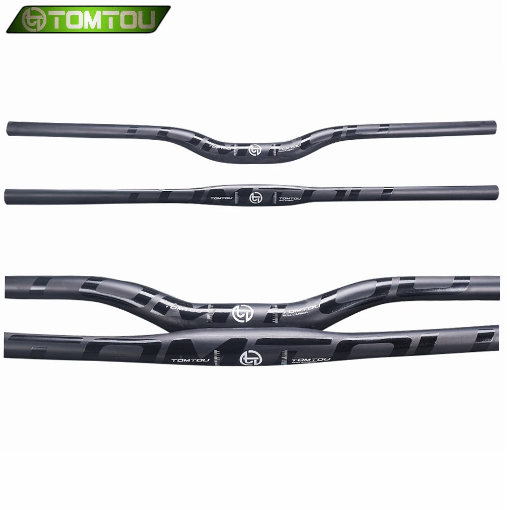 

Запчасти для горного велосипеда TOMTOU из углеродного волокна, односторонний руль, ласточка, велосипедный руль UD матовый черный-TO285