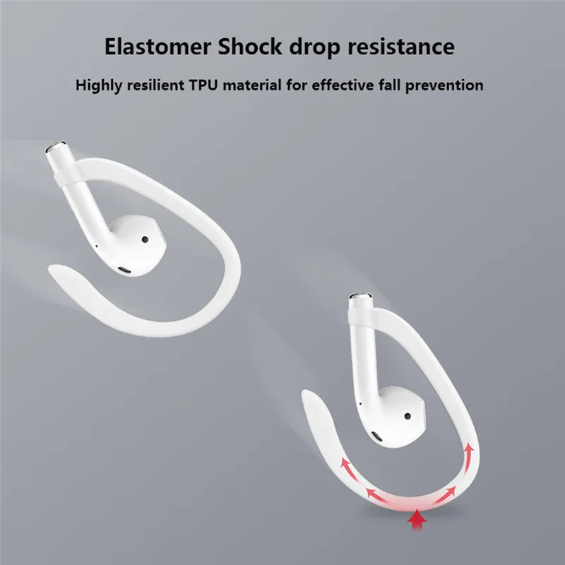 

Anti-lost Ear Hook Secure Fit Hooks for Airpods Apple Wireless Earphone Accessories Protective Silicone Sports Earhooks Holder