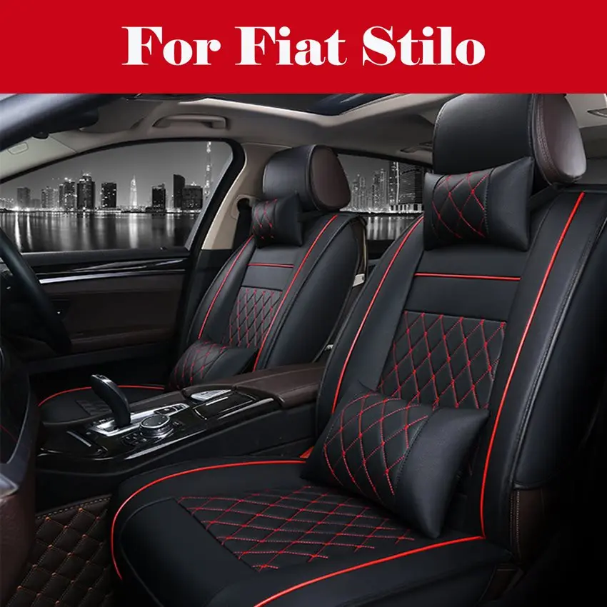 

New luxury Leather car seat covers car styling PU Leather Car Seat Cover Seat cushion For Fiat Stilo