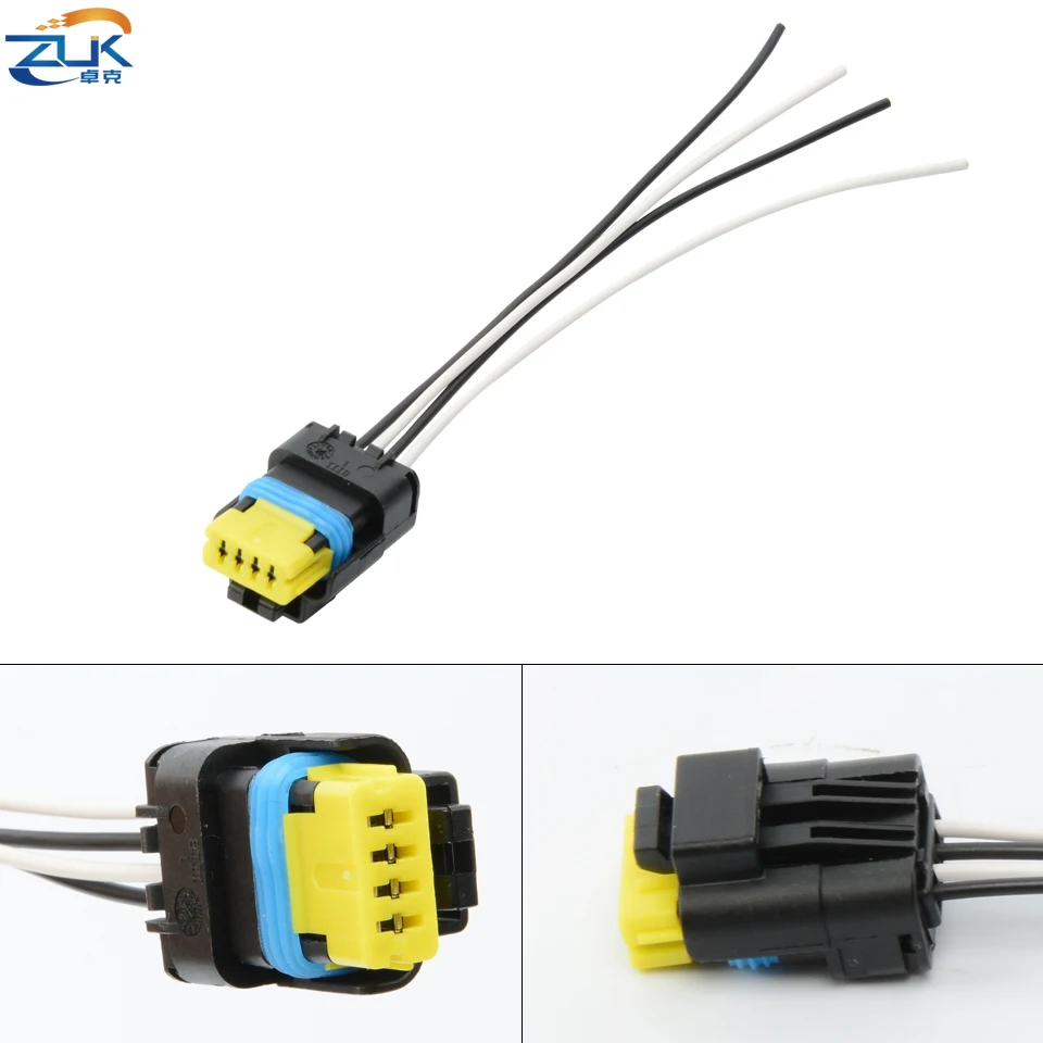 ZUK Tail Lamp Bulb Socket 4 Pins Plug Cable Wiring For Nissan or Qashqai J10 2008-2012 For Dualis J10 2008-2012