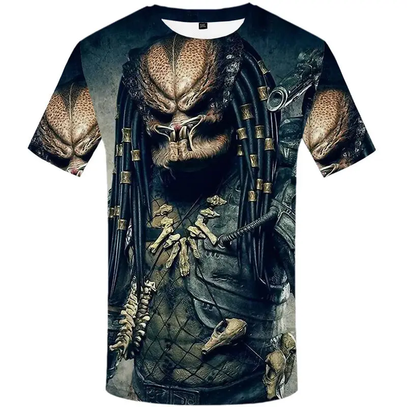 Мужская/Женская толстовка с 3D принтом фильма Хищник летний Повседневный Топ