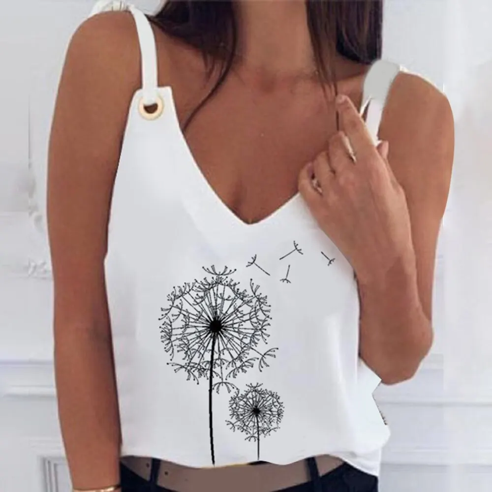 Женская майка с ананасовым принтом Повседневная Блузка без рукавов летняя 2020 |