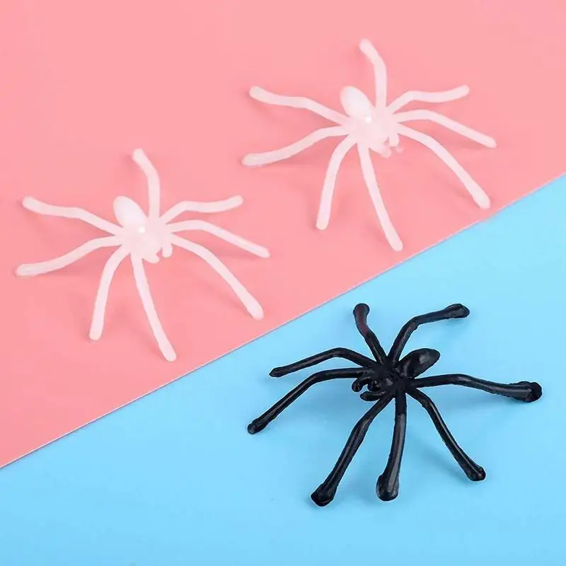 100 шт./компл. Хэллоуин декоративные пауки симулятор шутки игрушки ПВХ
