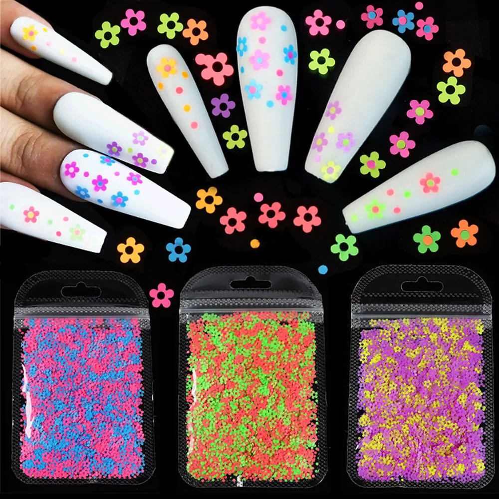 5 г/упак. флуоресцентная маленькая Цветочная сумка с блестками отверстиями