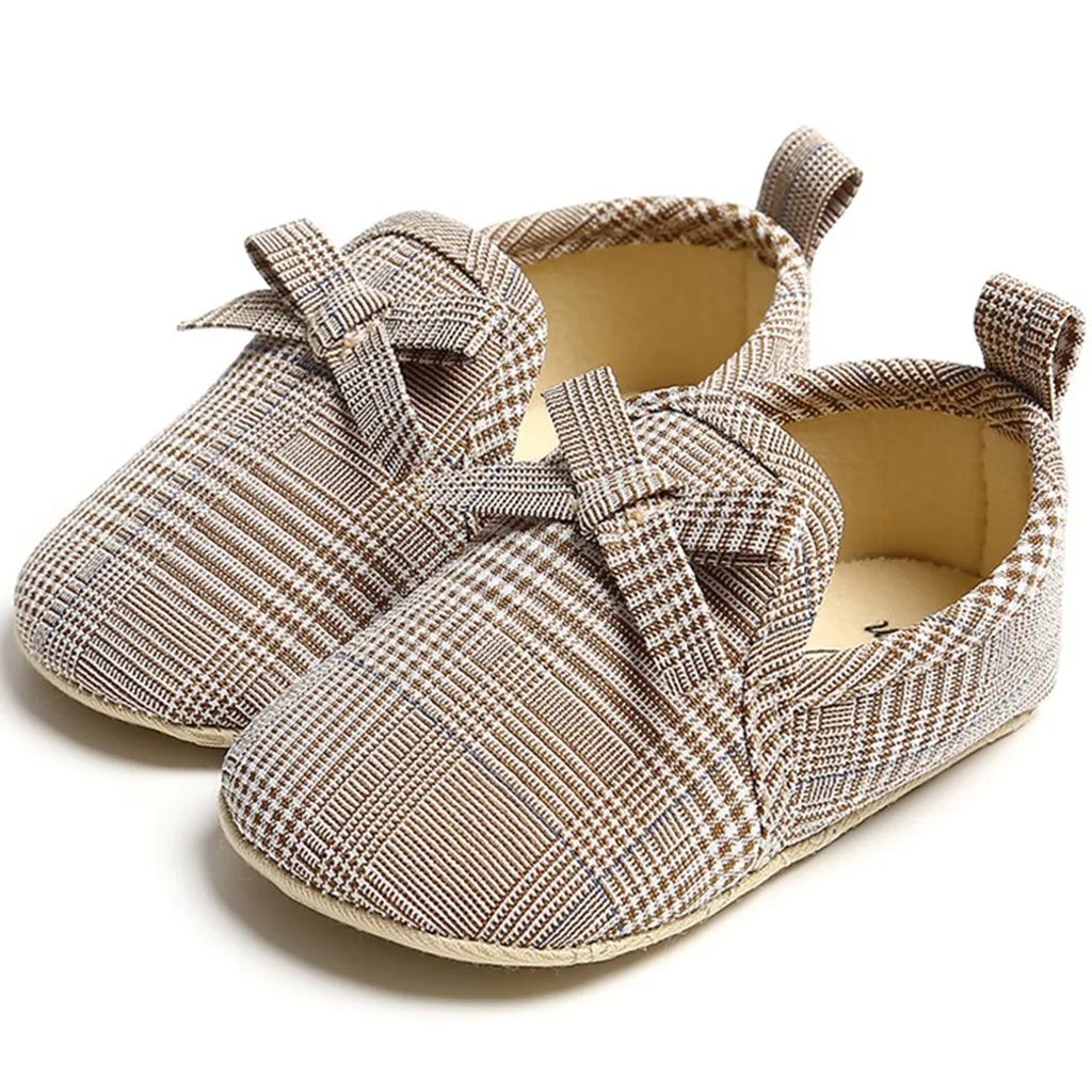 Детская обувь для новорожденных девочек на плоской подошве с мягкой подошвой