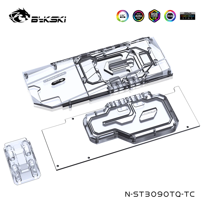 

Bykski задняя пластина блок воды полный комплект для ZOTAC Geforce RTX 3090 24G6X OC,3080 10G 6X кулер видеокарты, N-ST3090TQ-TC