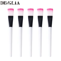 5pcs soft cosmetic makeup brush diy mask brushes foundation skin face care tool acrylic handle gel cosmetic beauty tools