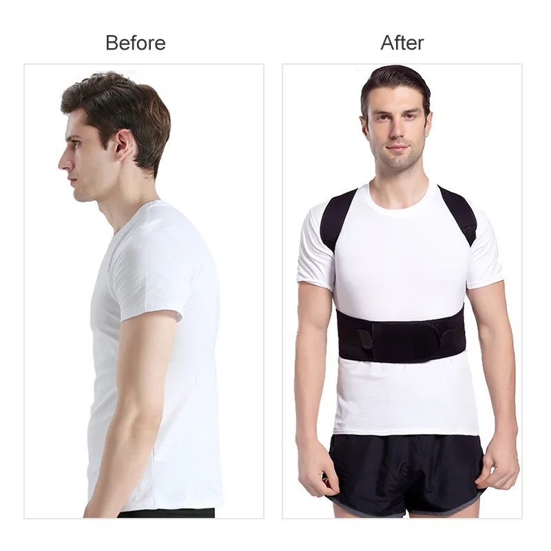 Коррекция Осанки Спины регулируемый плечевой Поясничный Бандаж Поддерживающий
