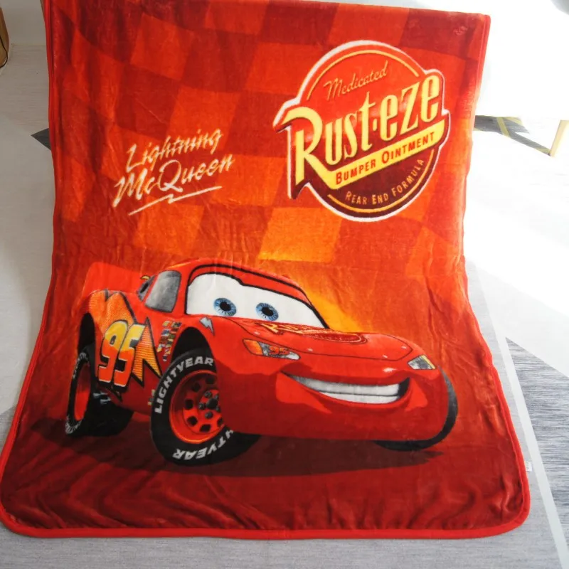 Lightning McQueen Disney 95 Молния Маккуин рисунок автомобиля Коралловое Флисовое одеяло на кровать полотенце кондиционер спальный чехол постельное белье 100x140 см подарок - Цвет: Lightning McQueen