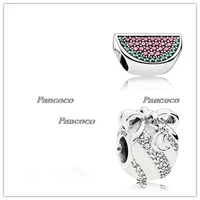 925 sterling silver charm pave stripe christmas ornament with star moon beads fit pandora bracelet necklace jewelry