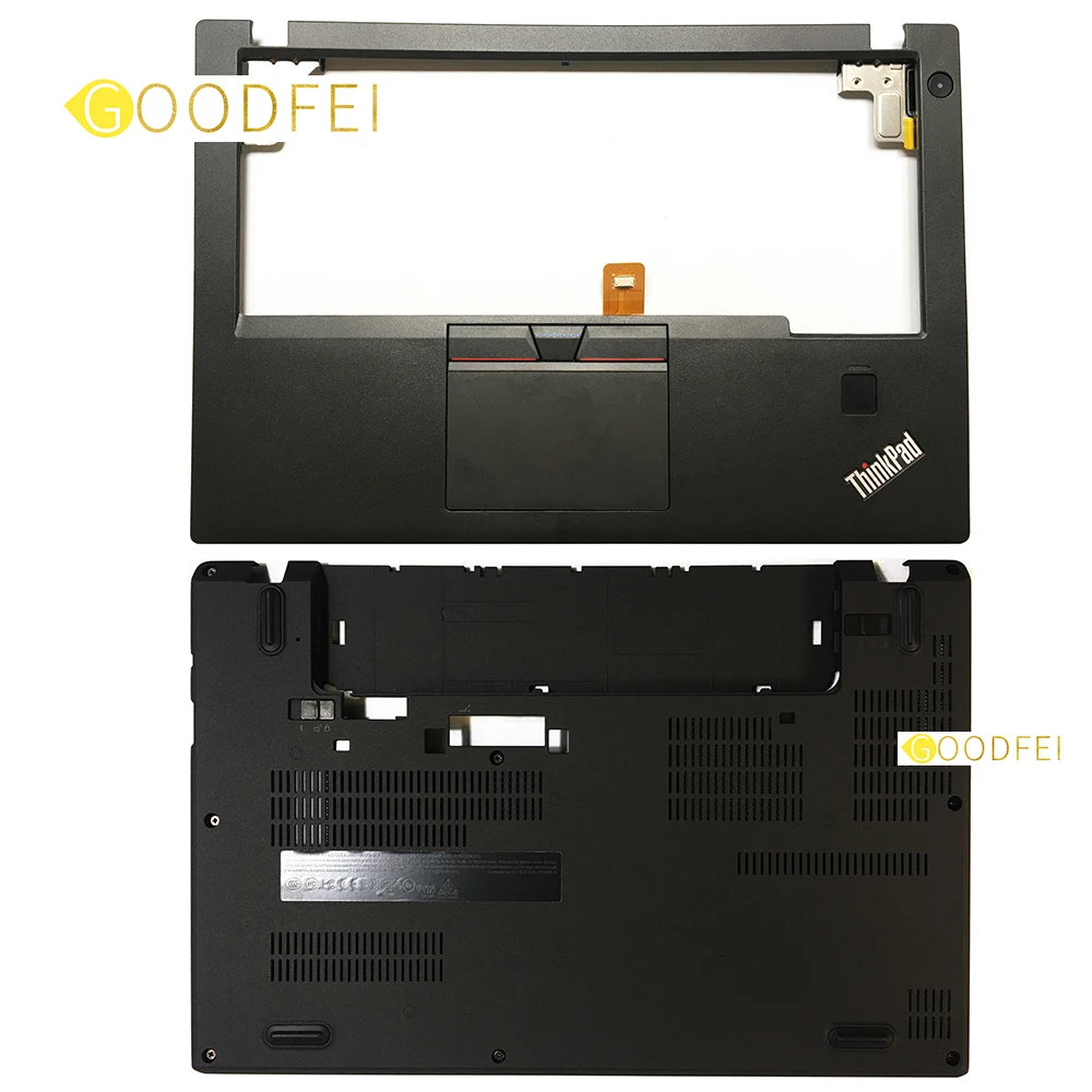 

Новая Оригинальная Подставка для рук для Lenovo ThinkPad X270 A275 верхний корпус KBD Безель wiwh FPR + Базовая Нижняя D крышка 01HW957 01HY501