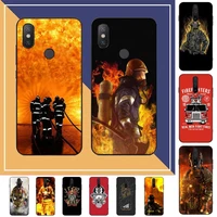 firefighter heroes fireman phone case for redmi note 8 7 9 4 6 pro max t x 5a 3 10 lite pro