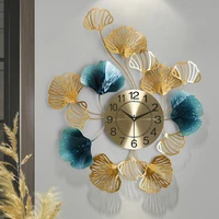 silent creative wall clock chinese style luxury large metal bedroom wall clock modern design reloj de pared home decor dg50wc