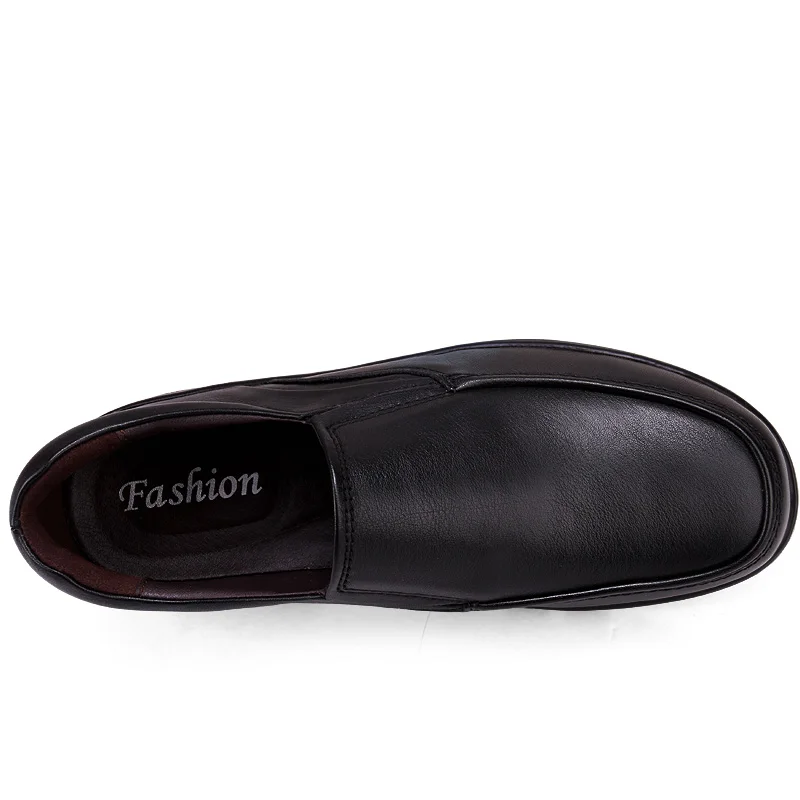 Мужские уличные туфли с мехом натуральная кожа Нескользящие повседневная обувь