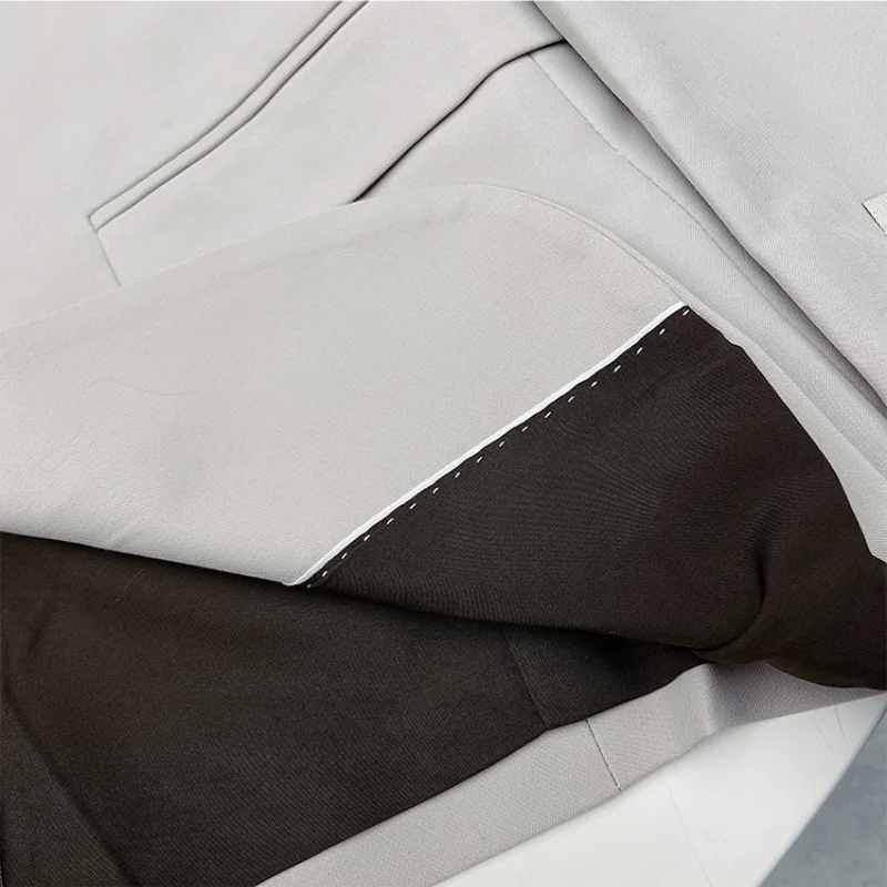 

(Blazer+Pants)2021 Classic Embroidery Men Costume Blazer Suit Ensembles Homme Slim Tuxedo Formal Wedding Groom 2 piece set