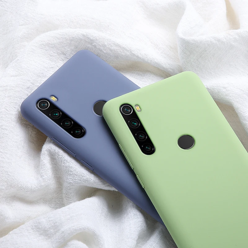 Чехол для Xiaomi Redmi Note 8 Pro роскошный Ультратонкий мягкий чехол-накладка из жидкого