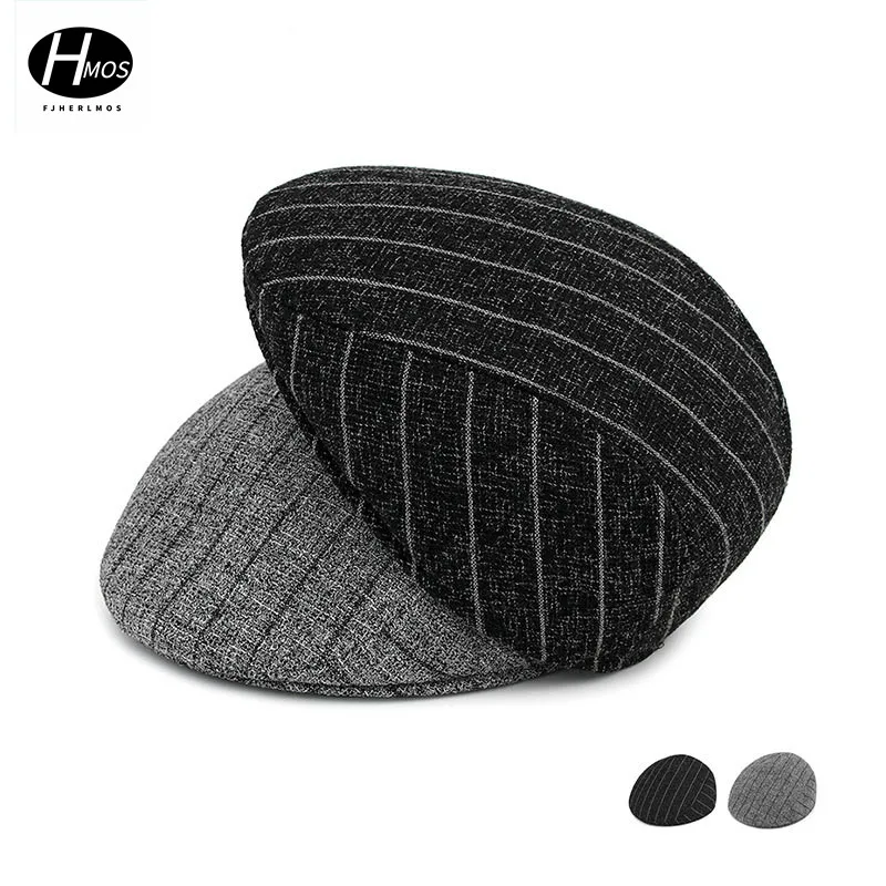 FJHERLMOS весенне осенняя Повседневная Кепка для папы зимняя мужская шапка среднего