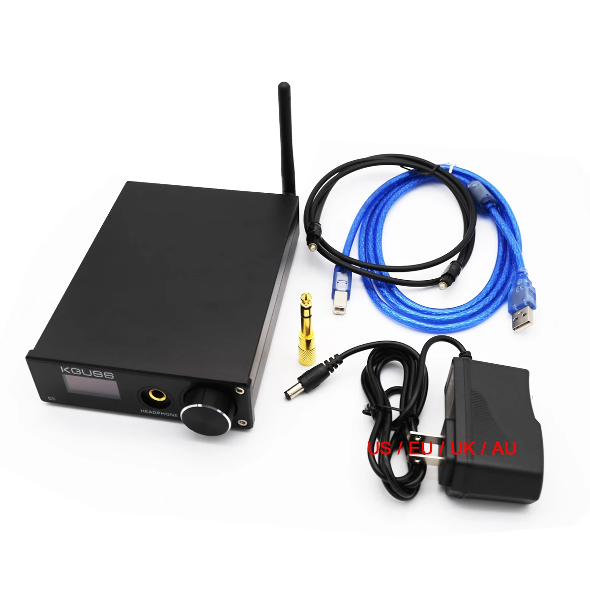 KGUSS D6 USB DAC XMOS ES9018K2M аудио декодер DSD Bluetooth CSR8675 5 0 APT-X усилитель наушников |