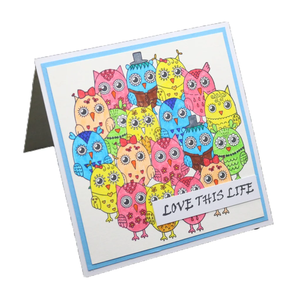 Прозрачные штампы с птицами для скрапбукинга мультяшный прозрачный штамп из