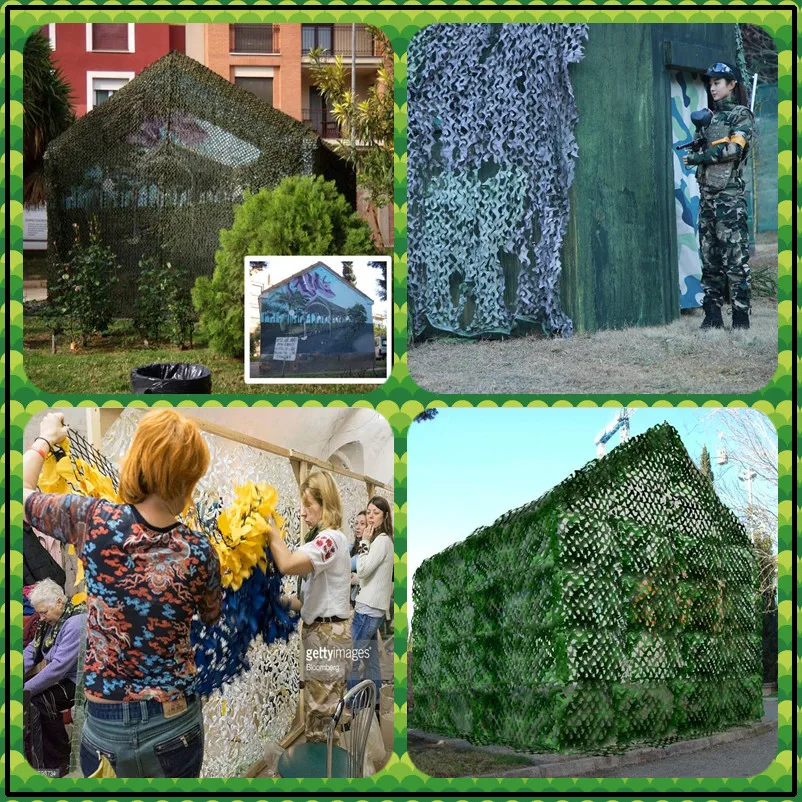 Камуфляжная сетка большого размера усиленная камуфляжная белая для пустыни сада