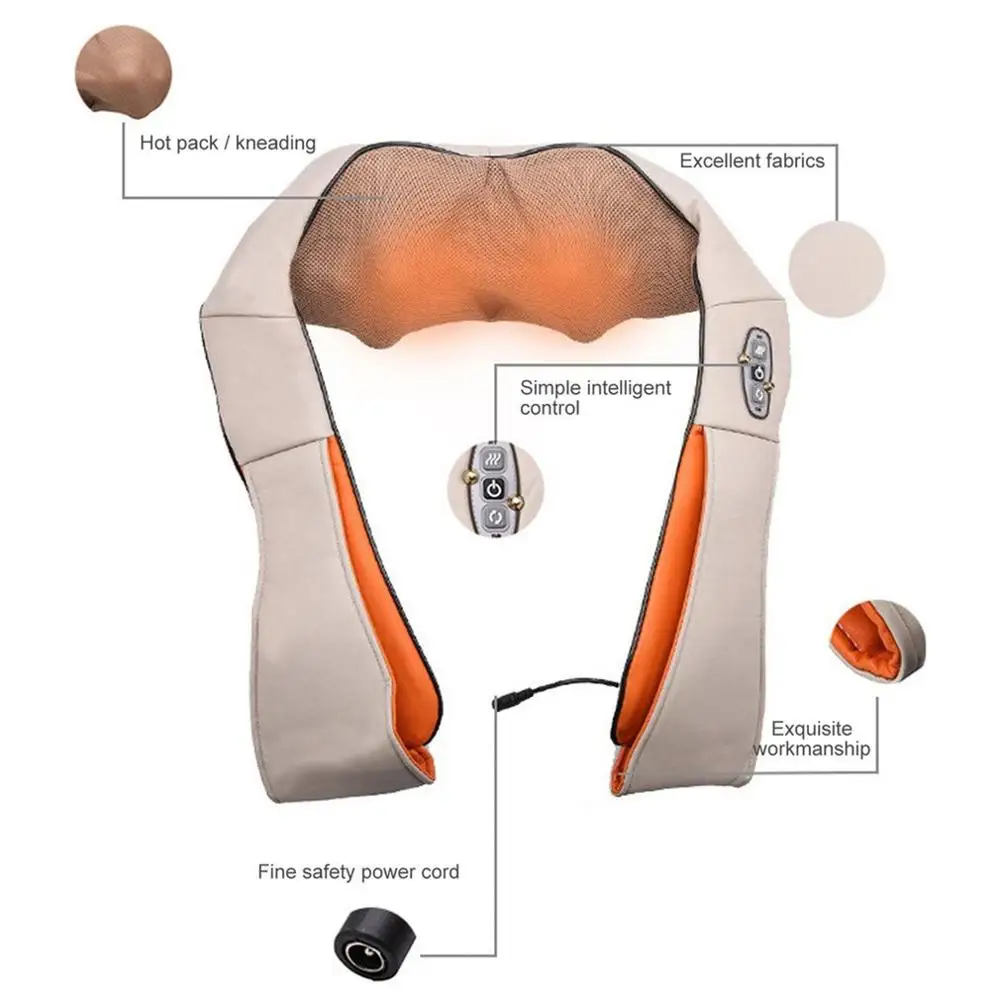Портативный нагревательный массажный прибор для разминания автомобиля и дома