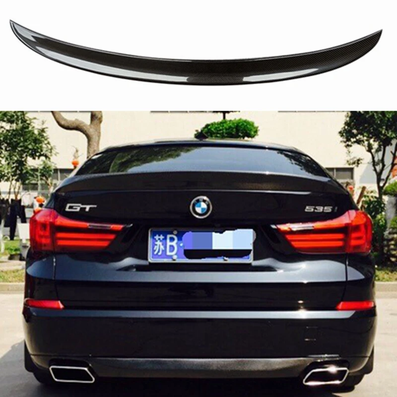 Спойлер для BMW 5 серии GT F07 2014-2017 аксессуар яркий черный спойлер из настоящего