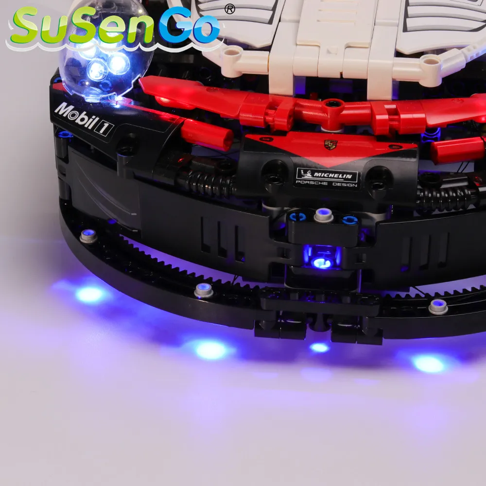 SuSenGo светодиодный светильник набор для серии Technic строительные блоки светильник ing набор совместим с 42096(модель не входит в комплект