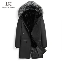 men mink fur coat thick warm winter outerwear jacket 99731
