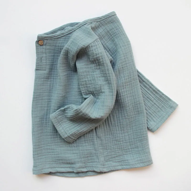 Простая хлопковая рубашка для мальчиков и девочек 1 8 лет летняя детская одежда