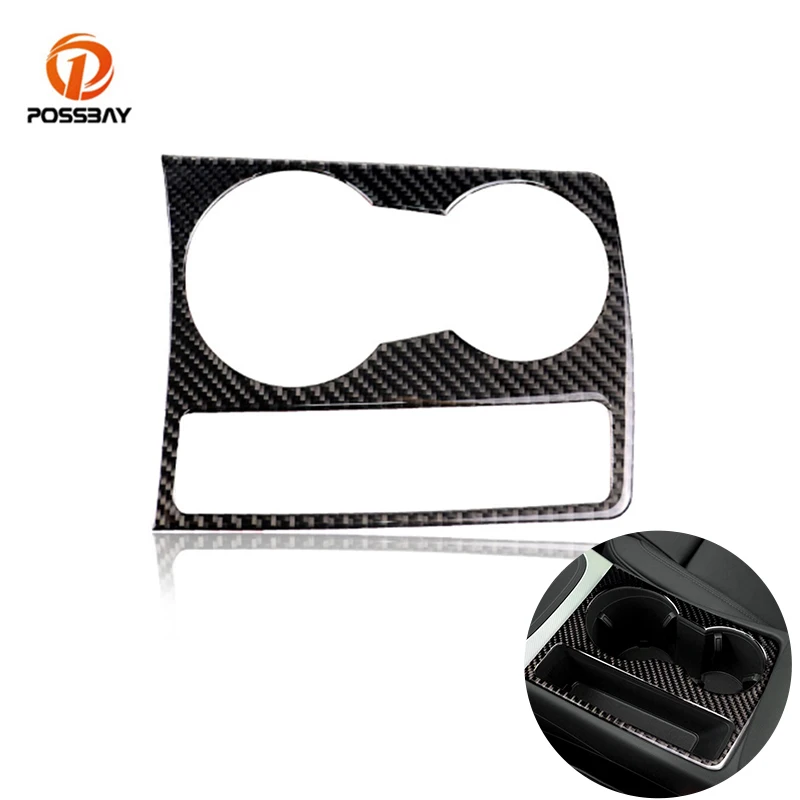 

Car Water Cup Holder Panel Frame Cover Trim Sticker Real Carbon Fiber for Audi A4 B8 A5 2009 2010 2011 2013 2013 2014 2015
