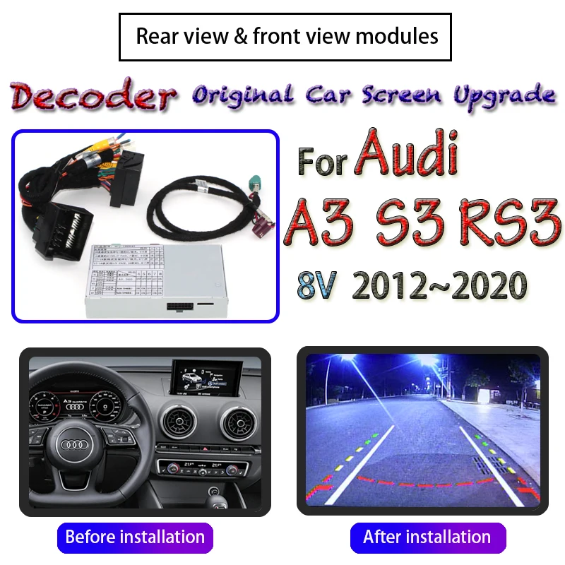 Камера заднего вида для Audi A3 8V S3 RS3 MMI 2012 ~ 2020|Камеры авто| |